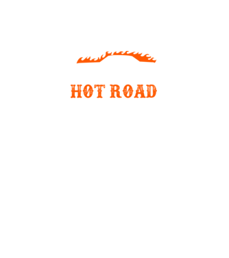 Hot road cartel model negru pe tricou