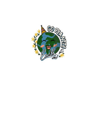 Go planet model alb pe tricou