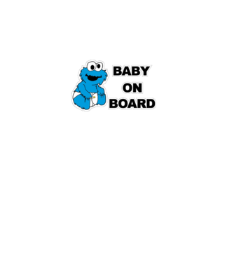 Baby Monster model alb pe tricou