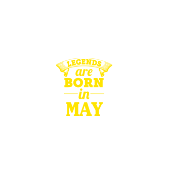 Legends are born in May model albastru deschis pe tricou