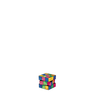 Rubik cube what part model negru pe tricou