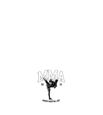 MMA model negru pe tricou