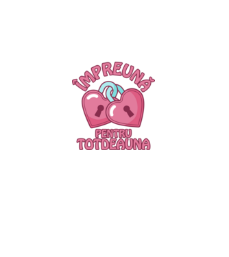 mpreună pentru totdeauna  model alb pe tricou