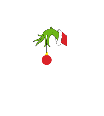Grinch hand model roz deschis pe tricou