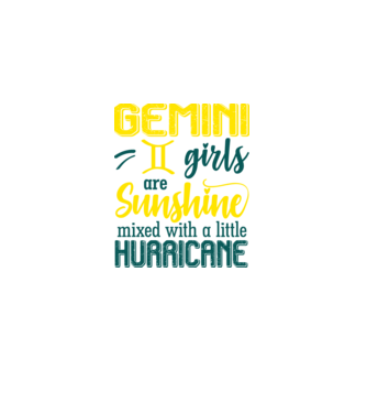 Sunshine with Hurricane GEMINI model negru pe tricou