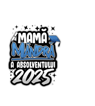 Mamă Mândră a absolventului model albastru deschis pe tricou