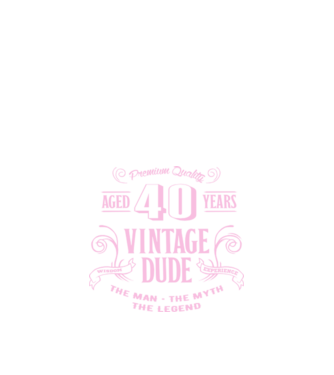 Vintage Dude - 40 model albastru închis pe tricou