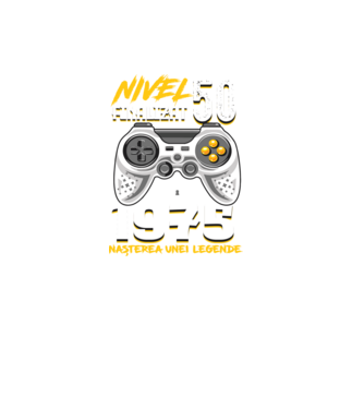 Nivel Finalizat 50 model negru pe tricou