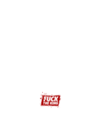 Fuck the king model albastru închis pe tricou