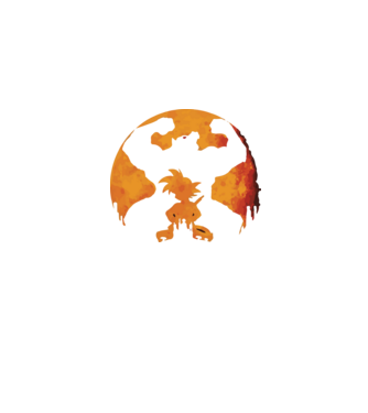 goku sunset model albastru jeanși pe tricou