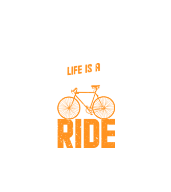 Life is a beautiful ride model negru pe tricou