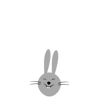rabbit model nisipiu pe tricou