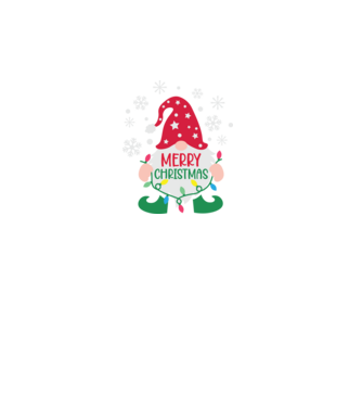 Merry christmas gnome model turcoaz pe tricou