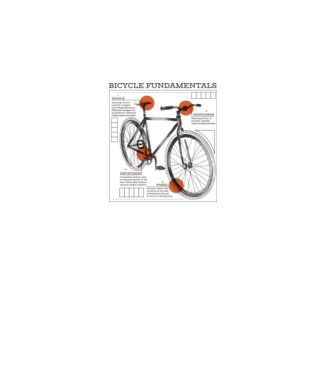 Bicycle fundamentals model gri pe tricou
