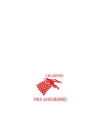 house stargaryen model negru pe tricou
