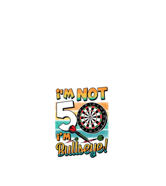 Darts Birthday 50 years old model alb pe tricou