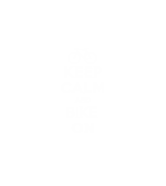 Keep calm and bike on model negru pe tricou