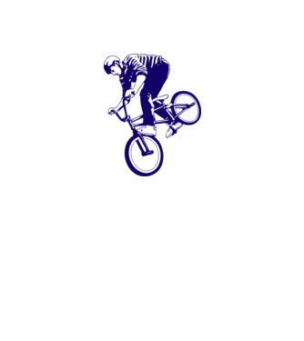 BMX stunt model gri pe tricou