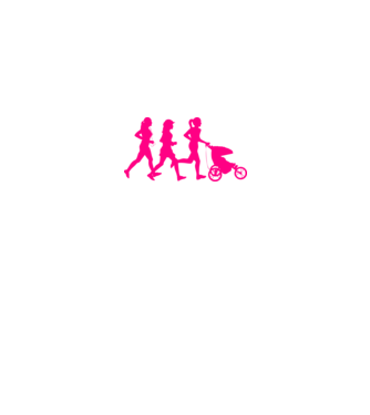 Running Mom model roz deschis pe tricou