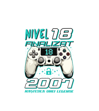 Nivel finalizat 18 2007 model alb pe tricou