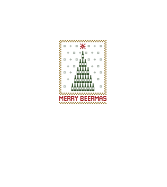 Merry Beermas model negru pe tricou