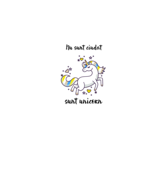 Nu sunt ciudat - sunt unicorn model gri pe tricou