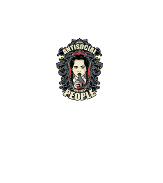 WEDNESDAY - Just hate people model negru pe tricou