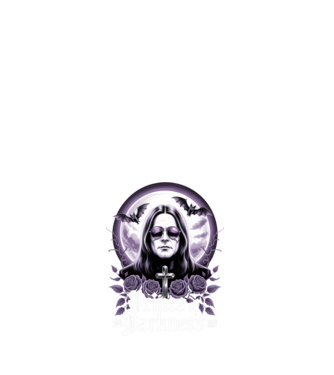 Prince of Darkness model alb pe tricou