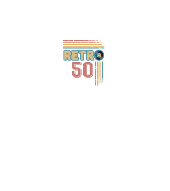 Retro 50 Birthday model alb pe tricou