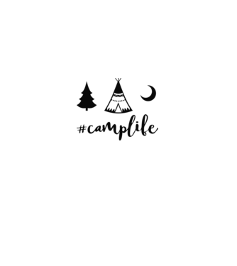 camplife model verde pe tricou