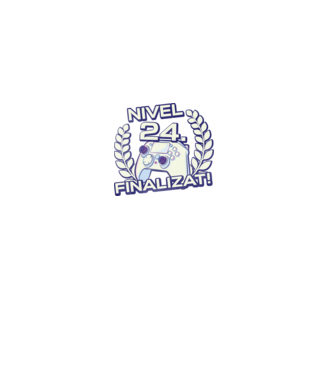 Nivel 24 finalizat! model negru pe tricou