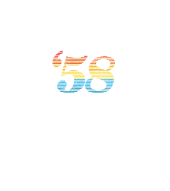 Retro Birthday 1958 model negru pe tricou