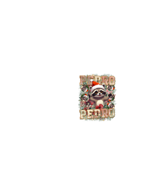 Pedro pedro flower xmas model alb pe tricou