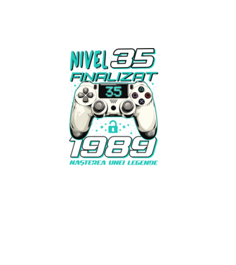 Nivel finalizat 35 1990 model negru pe tricou