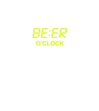 'Beer o'' clock' model negru pe tricou
