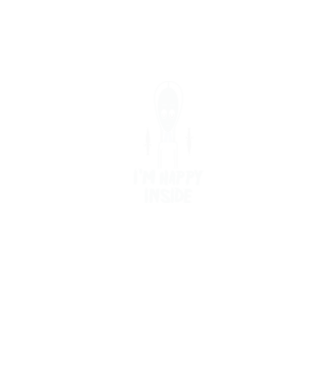 WEDNESDAY Happy inside model negru pe tricou