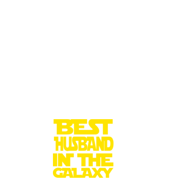 best husband in the galaxy model negru pe tricou