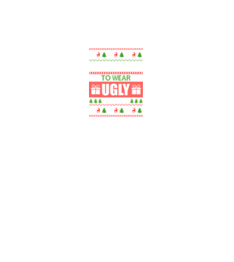 Too Cute for ugly sweater model negru pe tricou