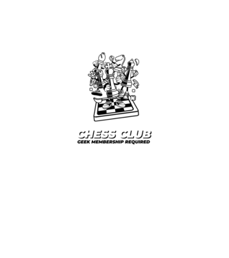 chess club model gri pe tricou
