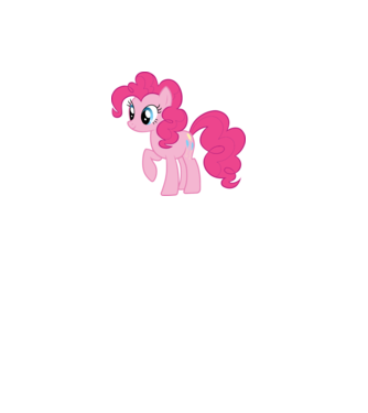 Pinkie Pie model roz deschis pe tricou