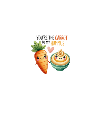 Carrot to my Hummus model roz deschis pe tricou