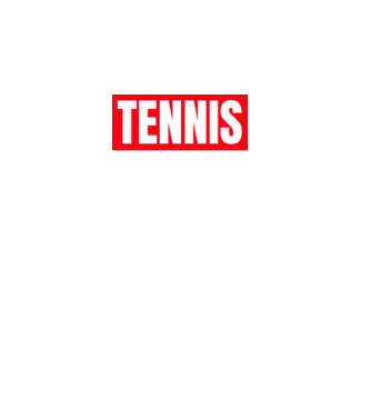 TENNIS HERO model negru pe tricou