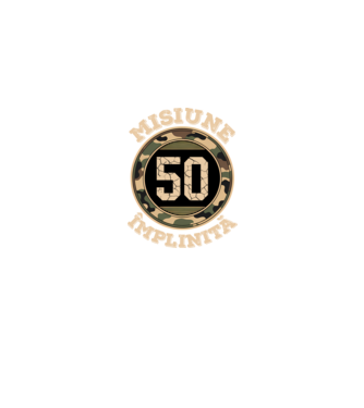 Misiune împlinită 50 model negru pe tricou