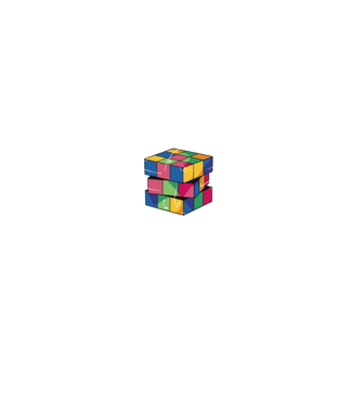 Rubik cube what part model negru pe tricou