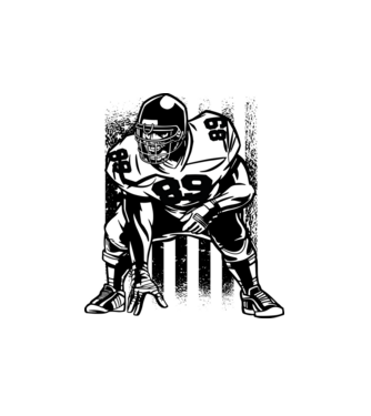 PLAYER model alb pe tricou