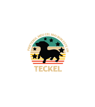 Prietenul meu cel mai bun este un teckel model negru pe tricou