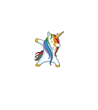 DAB Unicorn 2 model gri pe tricou
