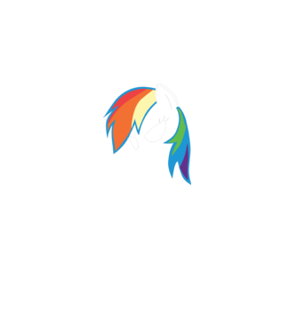 Rainbow Dash model gri pe tricou