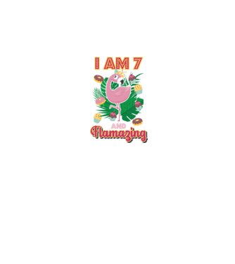 FLAMAZING Birthday 7 Years old model alb pe tricou
