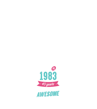 Made in 1983 model negru pe tricou